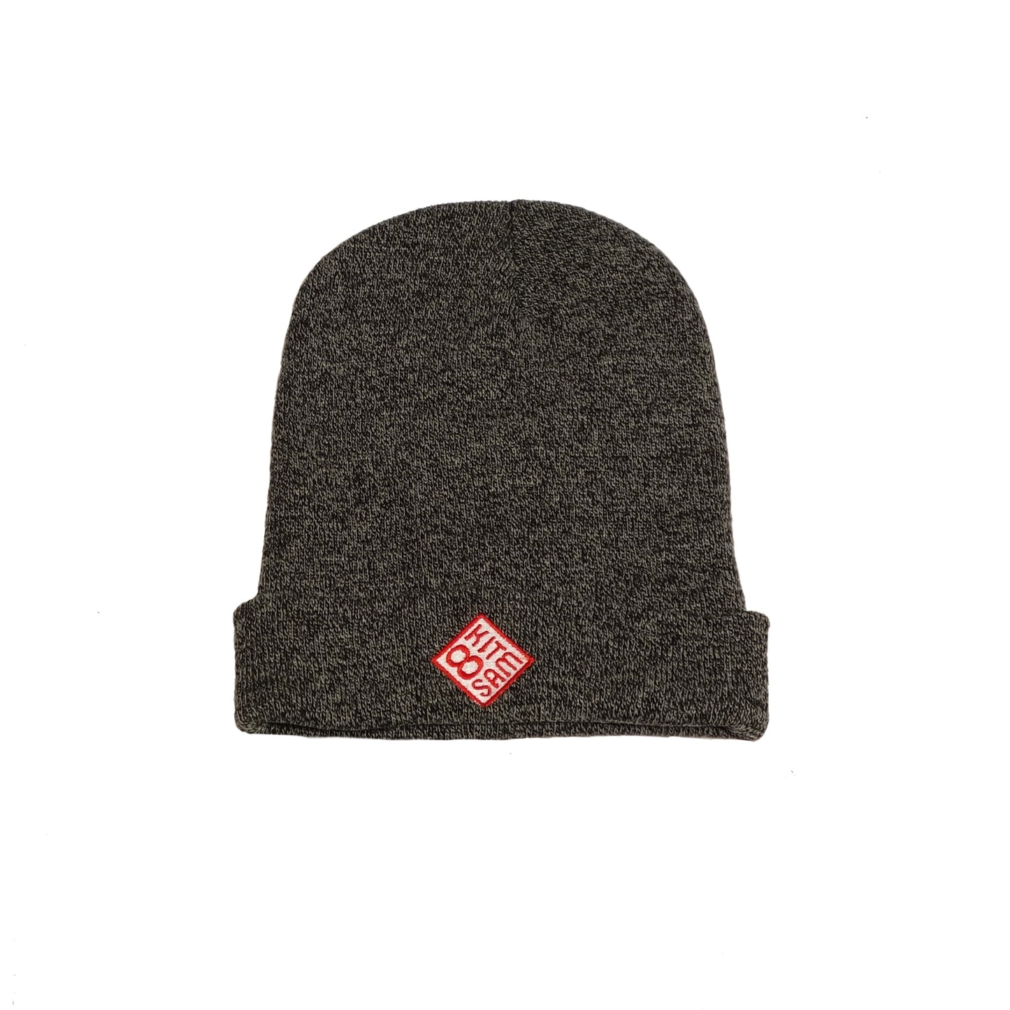 Beanie Grau fein gewebt 8samKite