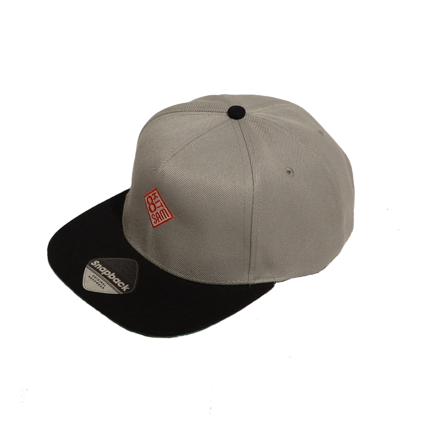 Snapback Schwarz/Grau Rot 8samKite