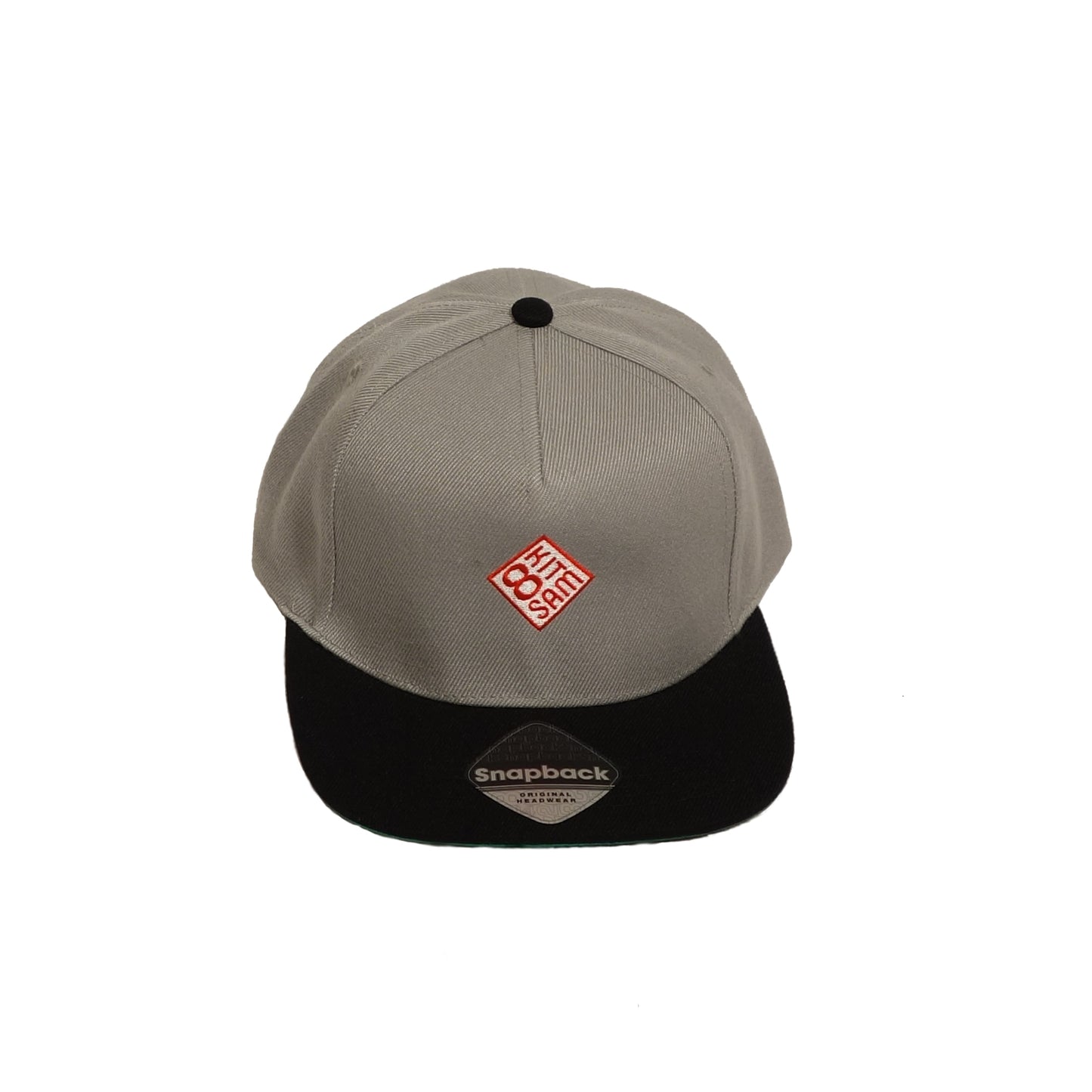 Snapback Schwarz/Grau Rot 8samKite